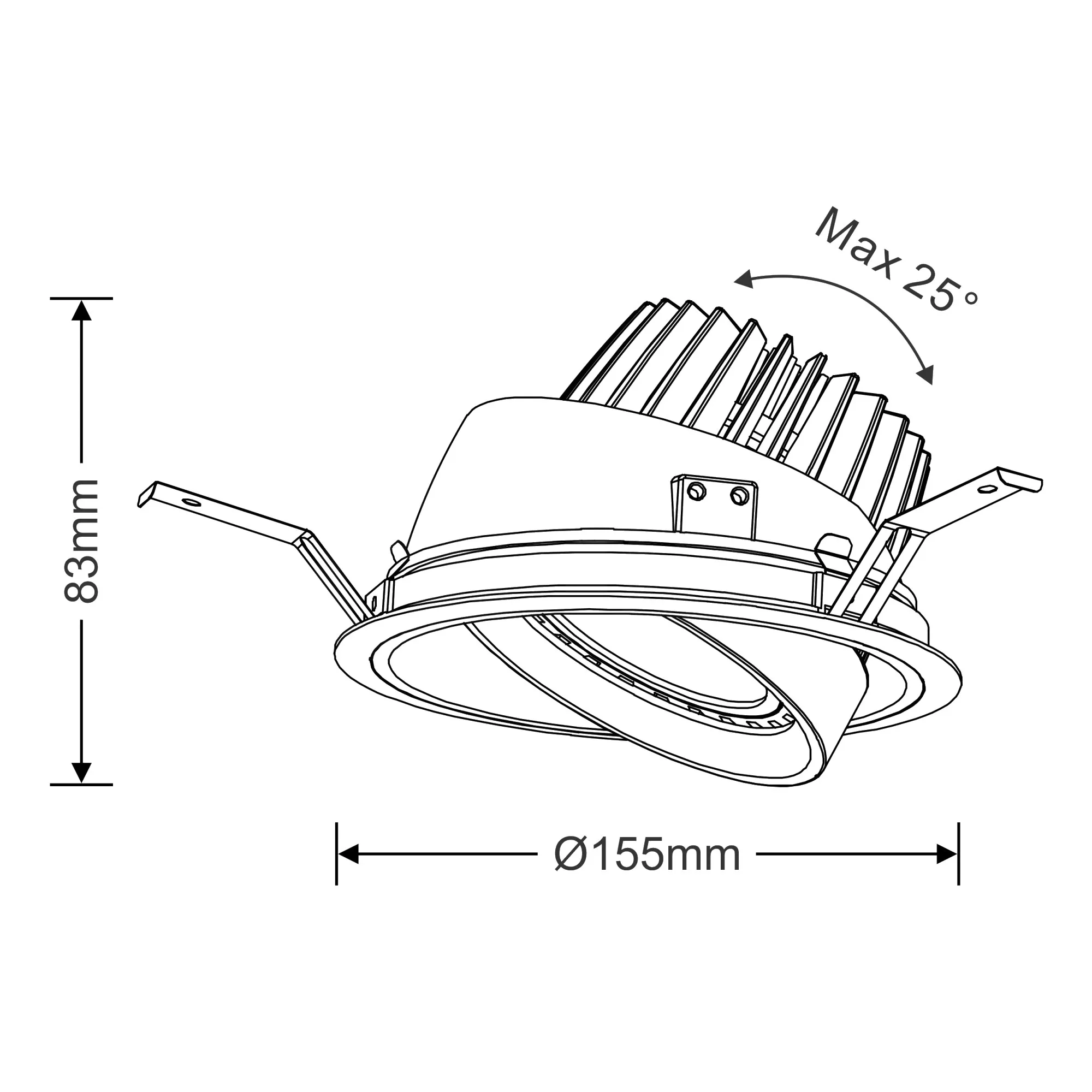 Bea 30 Recessed Ceiling Luminaires Dlux Round Recess Ceiling
